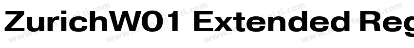 ZurichW01 Extended Regular字体转换